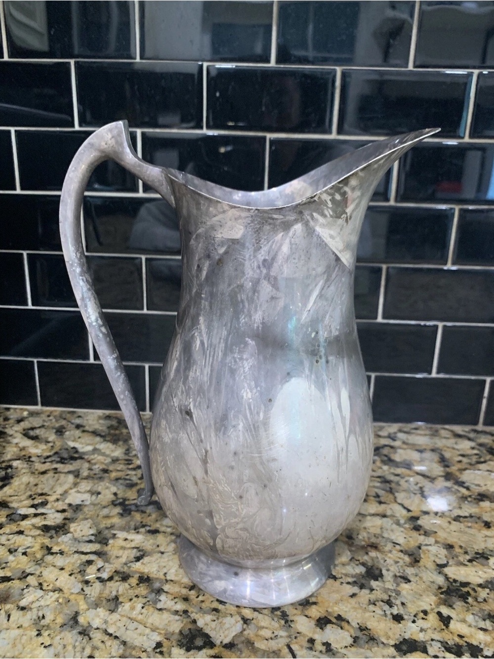 Vintage THE SHEFFIELD SILVER CO Made In USA WATER BAR PITCHER JUG